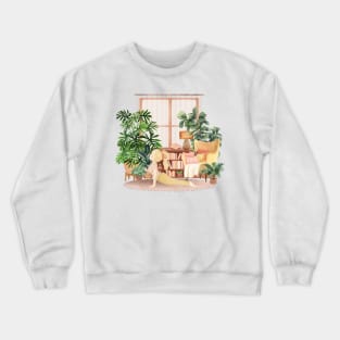 Yoga with plants 1 Crewneck Sweatshirt